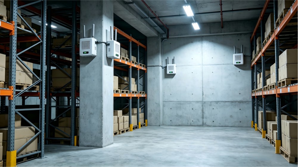 An equipment manufacturing company - factory UWB personnel + equipment + forklift positioning project
