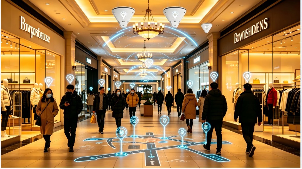 A city commercial complex - WiFi indoor mobile terminal real-time positioning project (realizing 120,000 square meters of full site positioning and smart operation)