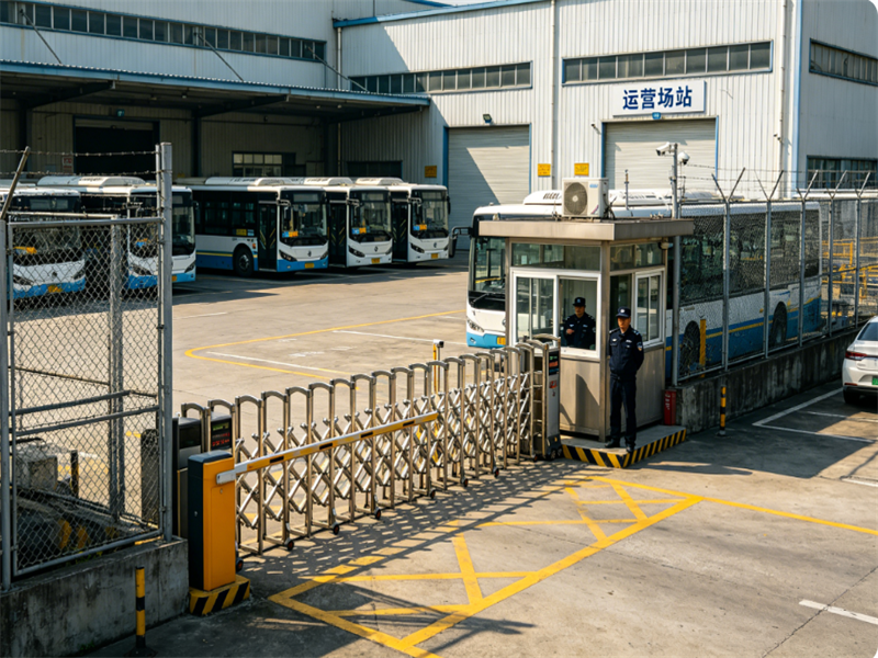 A city bus group station GNSS signal coverage project