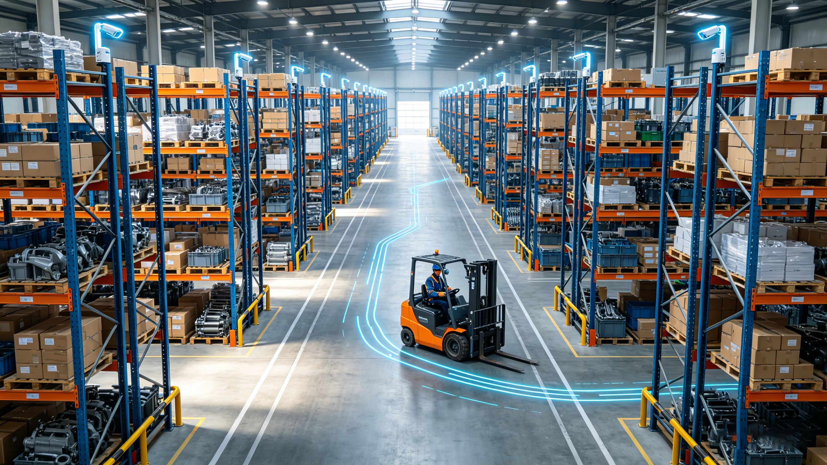 Bluetooth AOA positioning management project for an e-commerce warehouse center